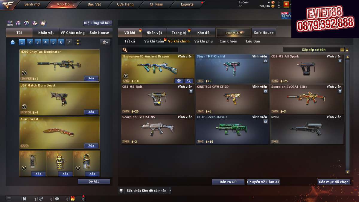 shop acc cf uy tin gia re